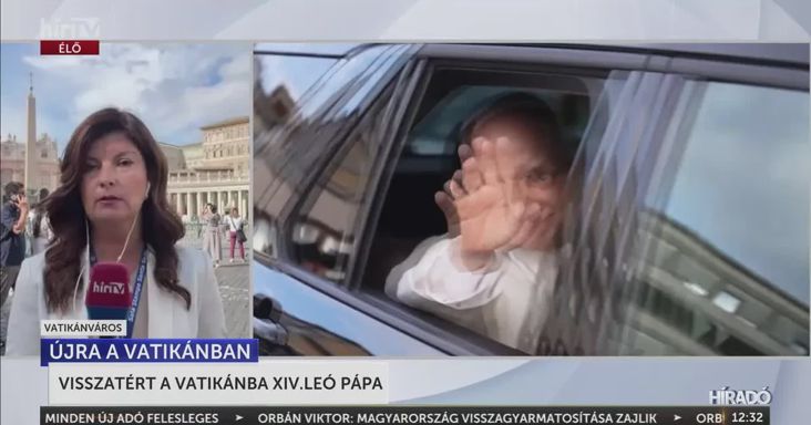 Visszatért a Vatikánba XIV. Leó pápa sikeres tüdőműtétje után