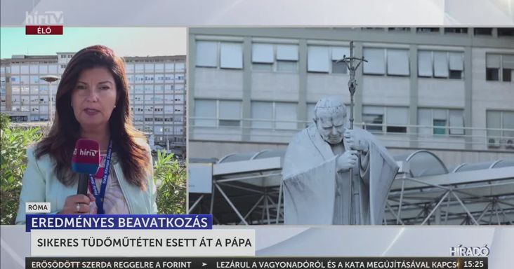 Sikeres tüdőműtéten esett át a pápa