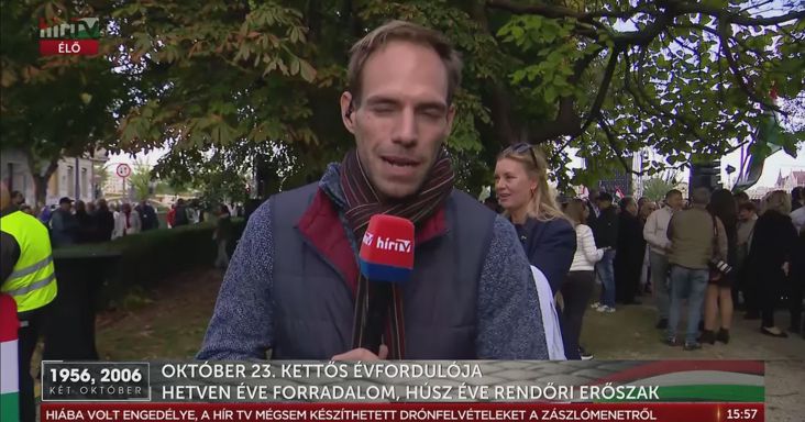 Légtérzár: A tömeg ott volt, a Hír TV drónja a földön maradt