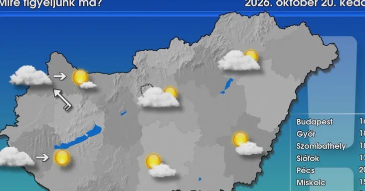Melegedés kezdődik, szerdán akár 25 fok is lehet