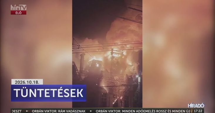 Felgyújtották a 140 éves városházát, összeomlott – elképesztő méretűek a zavargások