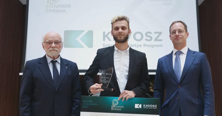 Junior Prima díjat kapott Weiler Vilmos, a Telex újságírója
