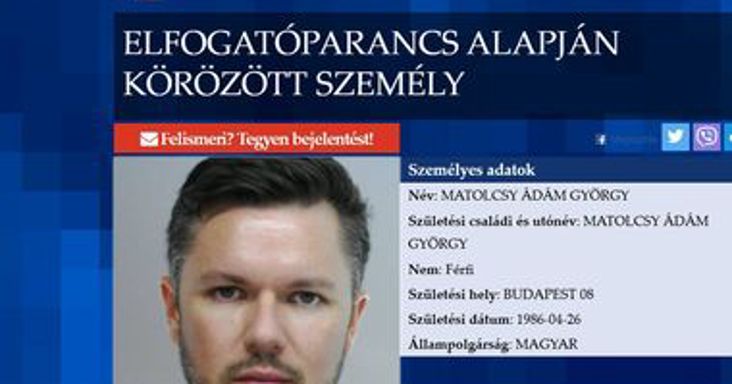Elfogatóparancsot adtak ki Matolcsy Ádám ellen