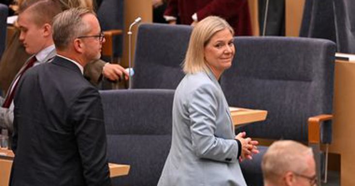 Nincs több lehetőség, leszavazta a svéd parlament, hogy Magdalena Andersson kormányt alakítson