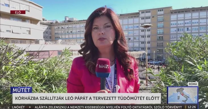 Kórházba szállítják Leó pápát a tervezett tüdőműtétje előtt