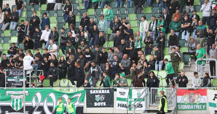 Haladás: így szurkolt, tombolt a zöld-fehér tábor Győrött - videó