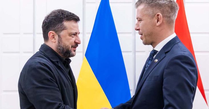 Magyar Péter négyszemközt tárgyalt Zelenszkijjel