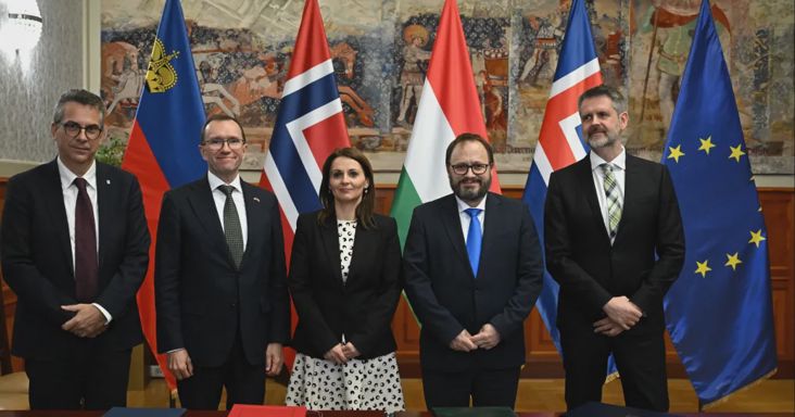 92 milliárd forintnyi összeg érkezik egészségügyre, kultúrára, zöld átállásra: aláírták az EGT Alapról és Norvég Alapról szóló megállapodást