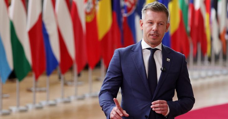 Határozott üzenettel érkezett Magyar Péter az uniós csúcsra