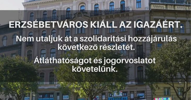 Az erzsébetvárosi önkormányzat nem utalja át a szolidaritási hozzájárulást