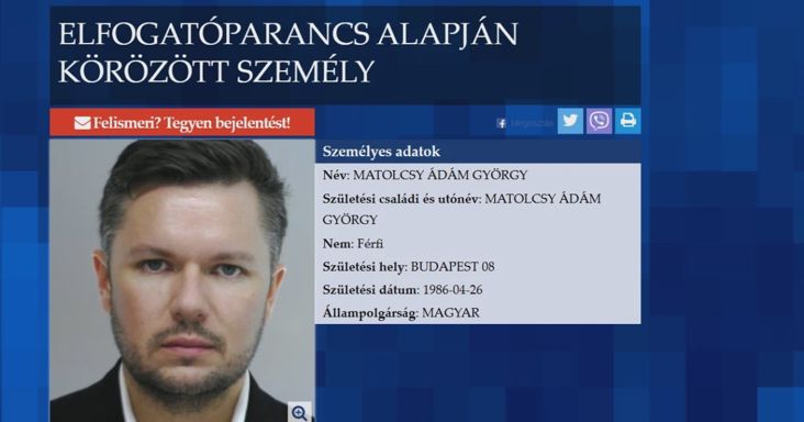 Körözést adtak ki Matolcsy Ádámra