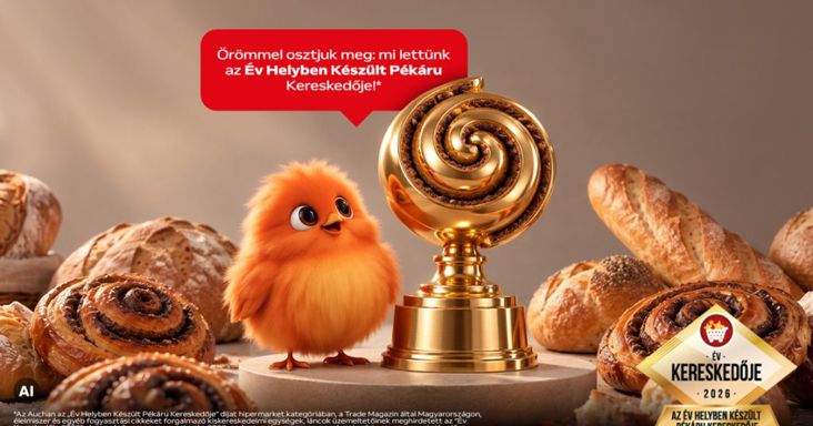 Ikonikus különlegességek az Auchantól, az Év Helyben Készült Pékáru Kereskedőjétől
