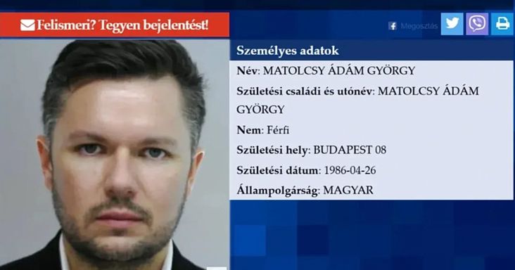 Európai és a nemzetközi elfogatóparancs Matolcsy Ádám és gyanúsított társa ellen