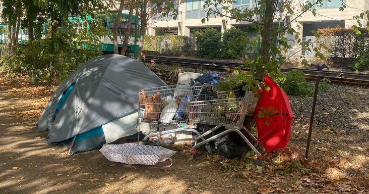 Hajléktalanok sátraznak Budapest parkjaiban, a közelben lakók tehetetlennek érzik magukat: „Olyan ez, mint egy vadkemping, csak éppen a város közepén”