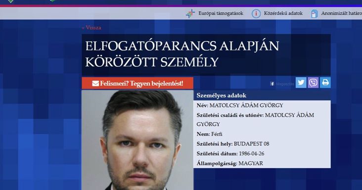 Elfogatóparancsot adtak ki Matolcsy Ádám ellen